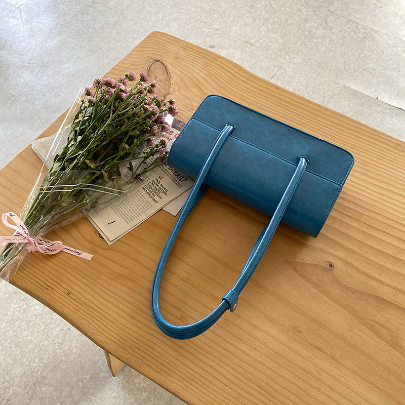 Women's Summer Smooth Leather Flap Minority Texture Shoulder Bags