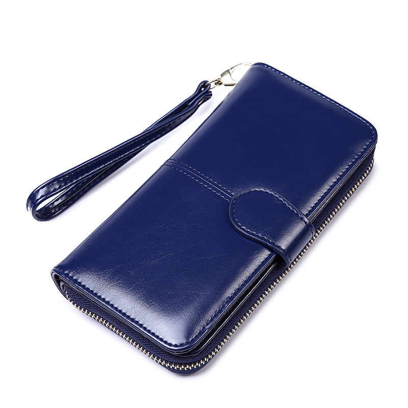 Women's Zipper Hasp Large Capacity Multiple Slots Card Holder