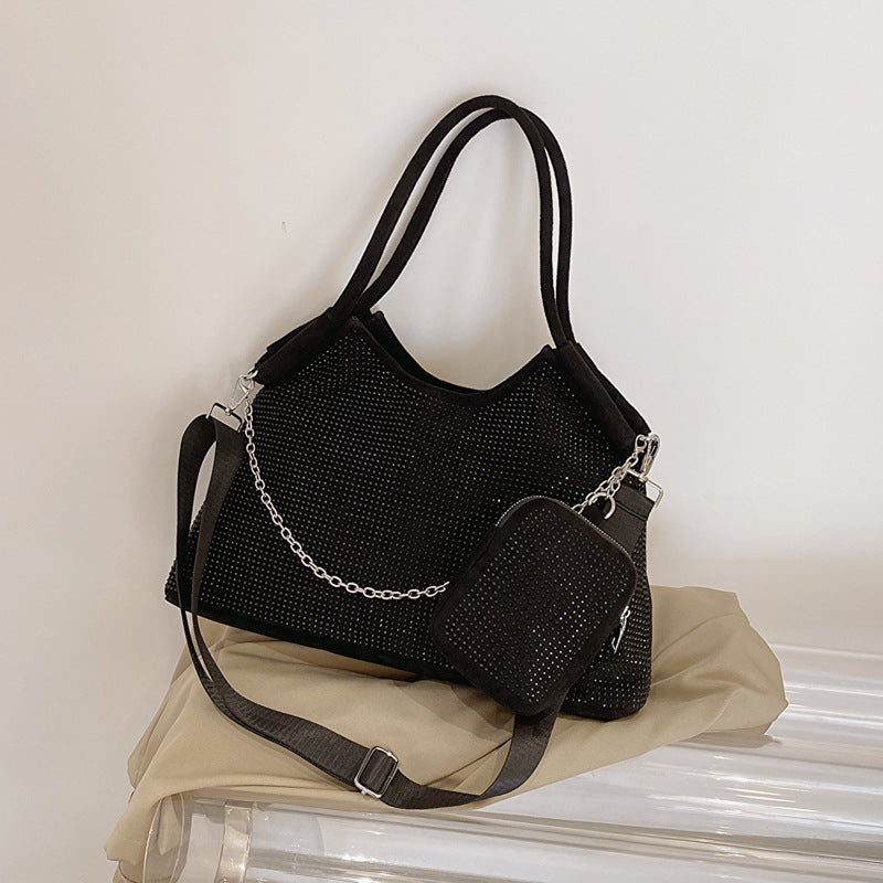 Women's Flow Diamond Female Cool Western Style Shoulder Bags