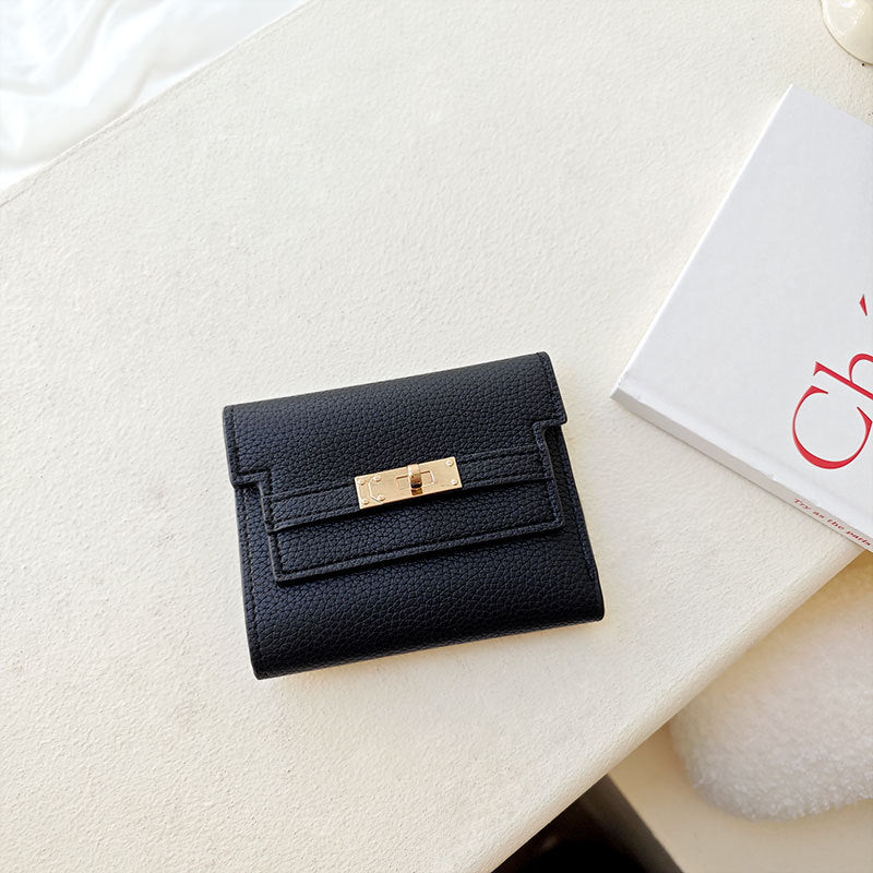 Women's Female Simple Korean Style Short Three Ladies Wallets