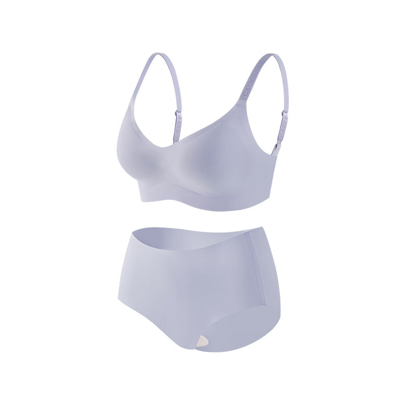 Women's Herbal Letter Braces Underwear Seamless Lifting Bras