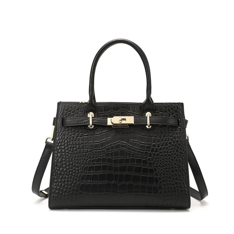 Women's Summer Fashion Large Capacity Genuine Leather Handbags