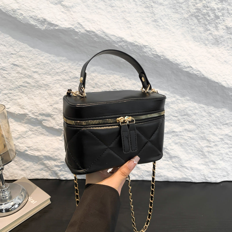 Women's Portable Summer Fashion Rhombus Chain High-grade Small Square Bags