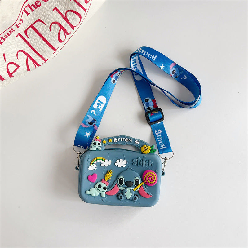 Cartoon Change Silicone Stitch Style Boy Coin Purses