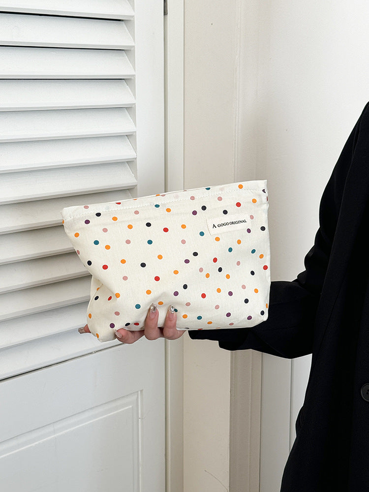 Fresh Bow Portable Fabric Liner Sanitary Napkin Cosmetic Bags