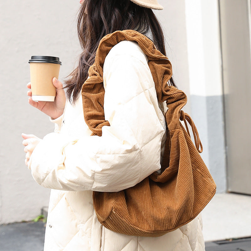 Women's Leisure Artistic Canvas Retro Corduroy Fashion Crossbody Bags