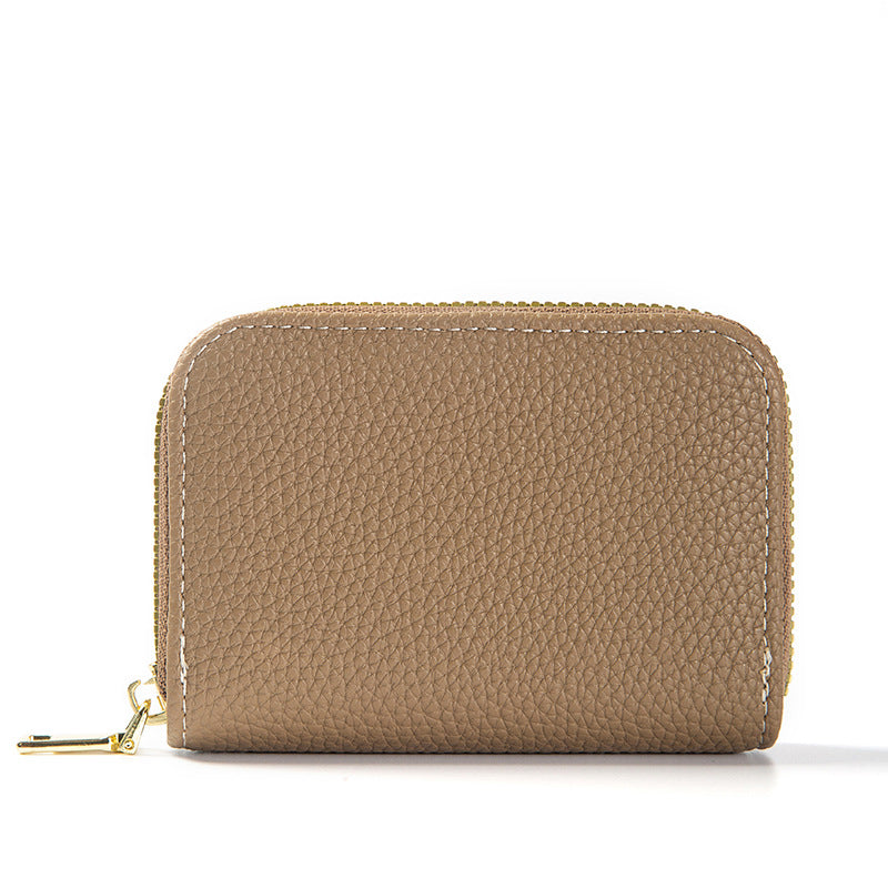 Attractive Swiping Expanding Multiple Slots Zipper Purses
