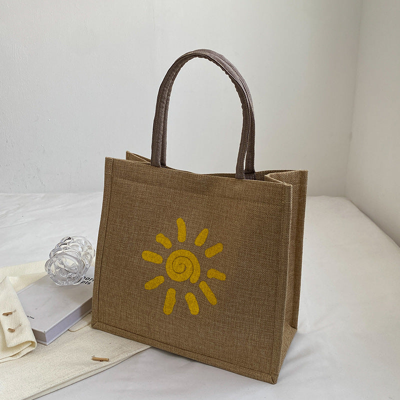 Women's Capacity Linen Fashion For Moms Class Shoulder Bags