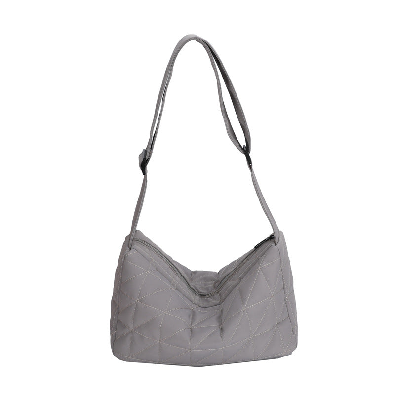Capacity Commuter Woman Cotton Dress Rhombus Shoulder Bags