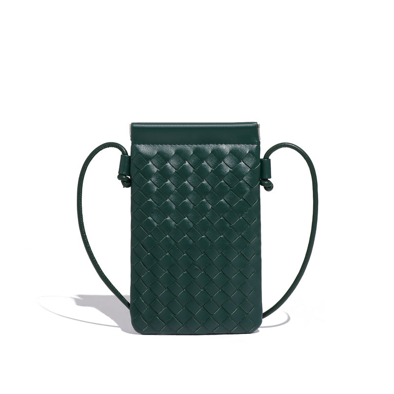Autumn Woven Cell Niche Texture Mini Crossbody Bags
