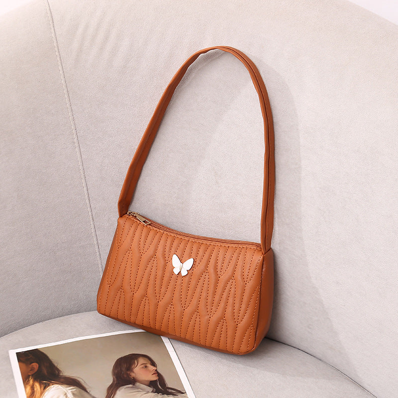 Women's Comfortable Rhombus Underarm Embroidered Fashion Bags