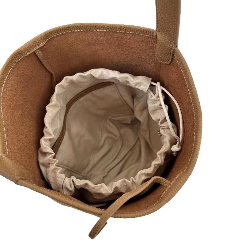 Women's Design Cowhide Large Capacity Versatile Simple Shoulder Bags