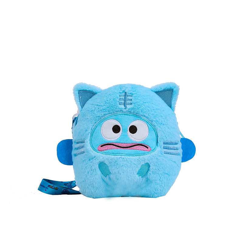 Cute Plush Western Style Cartoon Cat Shoulder Bags