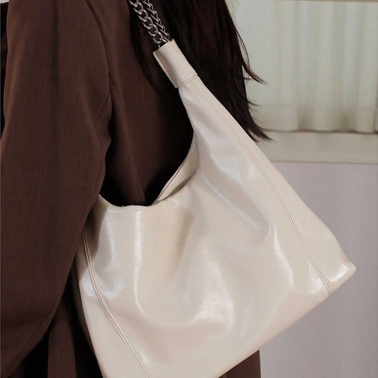 High Sense Idle Style Soft Leather Shoulder Bags