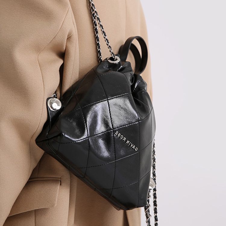 Rhombus Chain Female Fashion Classic Style Backpacks