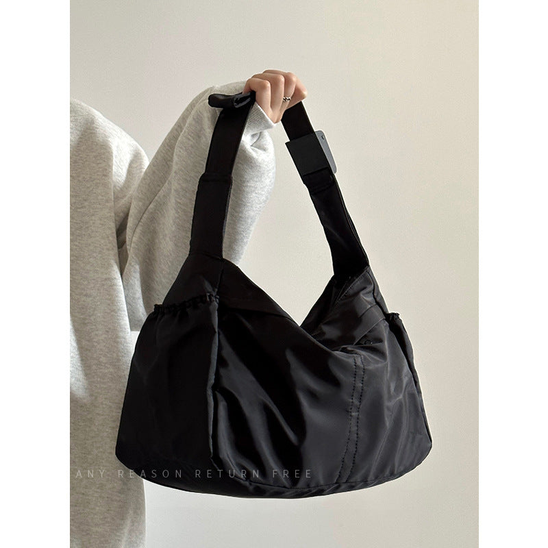 Nylon Cloth Dumpling Unisex Simple Style Shoulder Bags