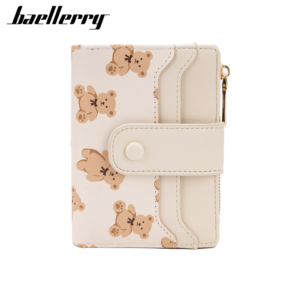 Women's Short Chic Animal Print Thin Section Ladies Wallets