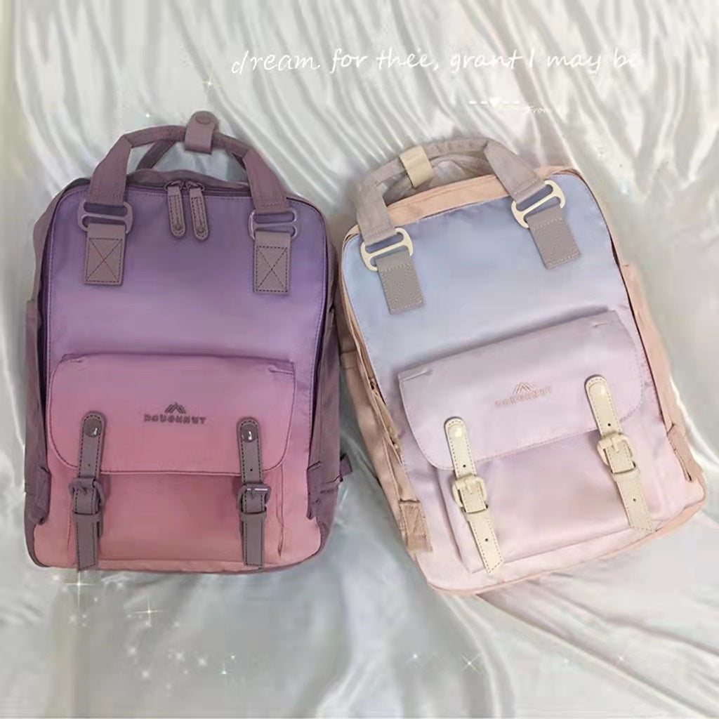 Women's & Men's & Doughnut Macaron Color Portable Gymnastic Backpacks
