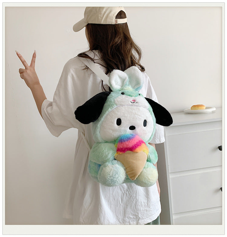 Innovative Plush Cartoon Cute Clow Gift Backpacks