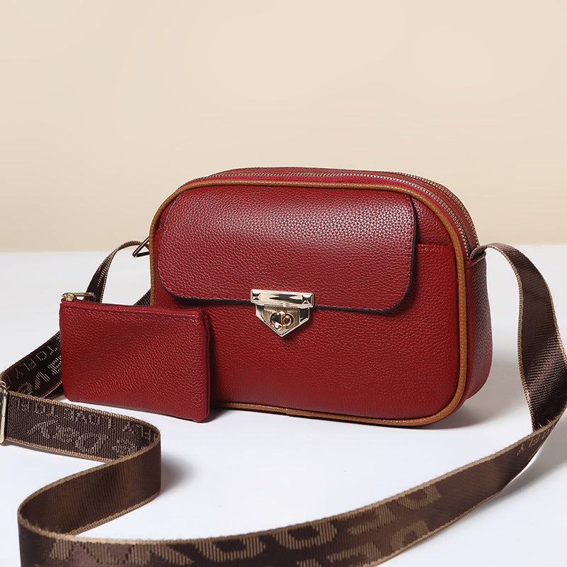 Women's Two-piece Soft Surface Classic Style High-grade Bags