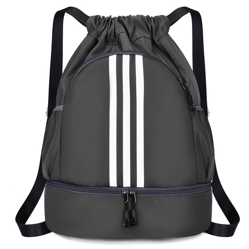 Versatile Classic Fashion Striped Drawstring Leisure Backpacks