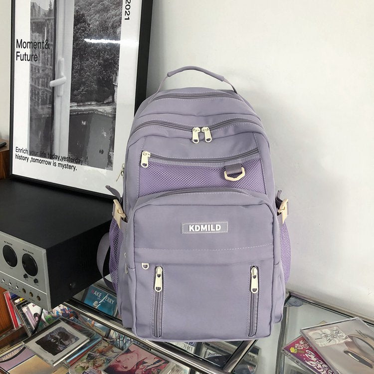Women's High Korean College Mori Retro Canvas Backpacks