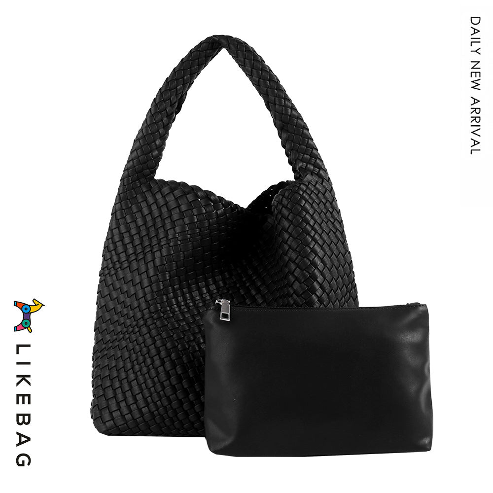 Women's Handmade Woven Fashion Trend Large Capacity Shoulder Bags