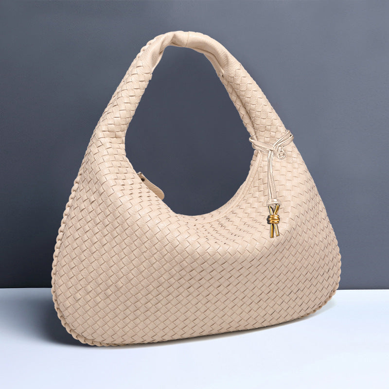 Women's Woven Trendy Large Capacity Korean Style Handbags
