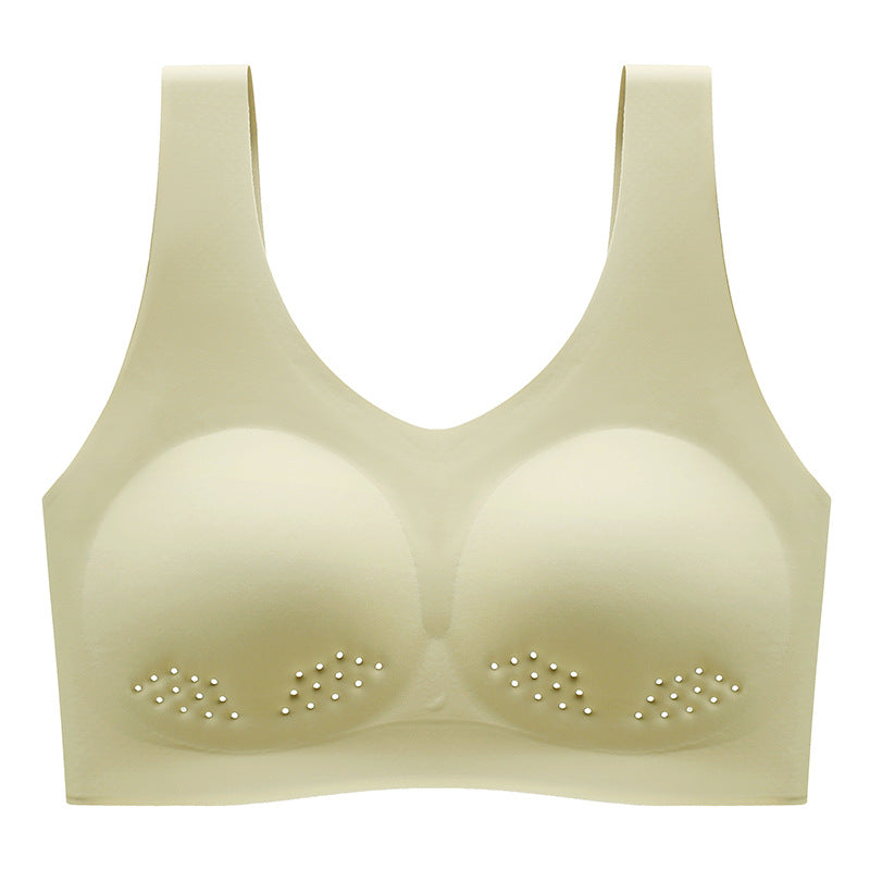 Women's Breathing Underwear One-piece Seamless Latex Air Double-sided Everyday Bras