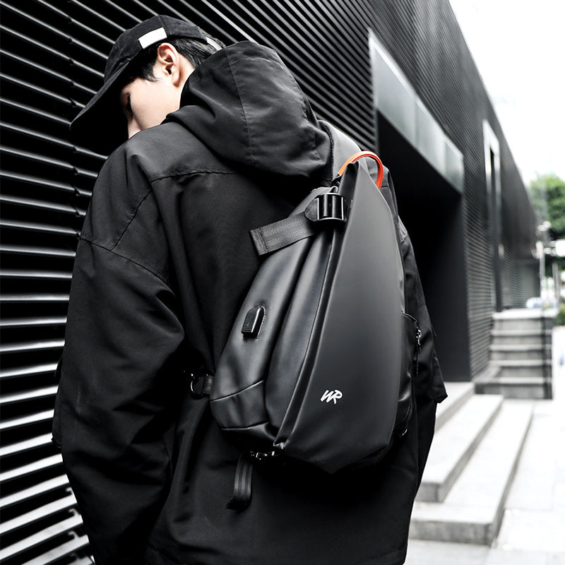 Men's Fashion Large Capacity Motorcycle Trendy Men's Chest Bags