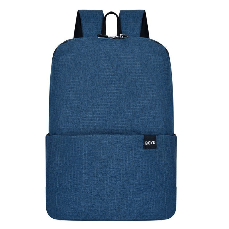 Women's & Men's & Simple Black Easy Storage Shopping Backpacks