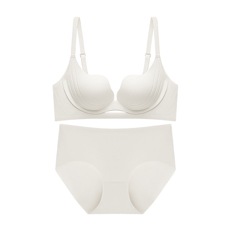 Women's Small Breast Push Up Underwear Petal Bras