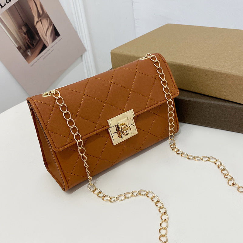 Diamond Korean Style Embroidered Chain Female Women's Shoulder Bag