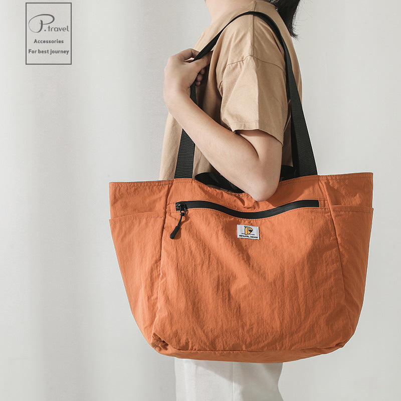 Double-sided Nylon Folding Fashionable Large Capacity Travel Bags