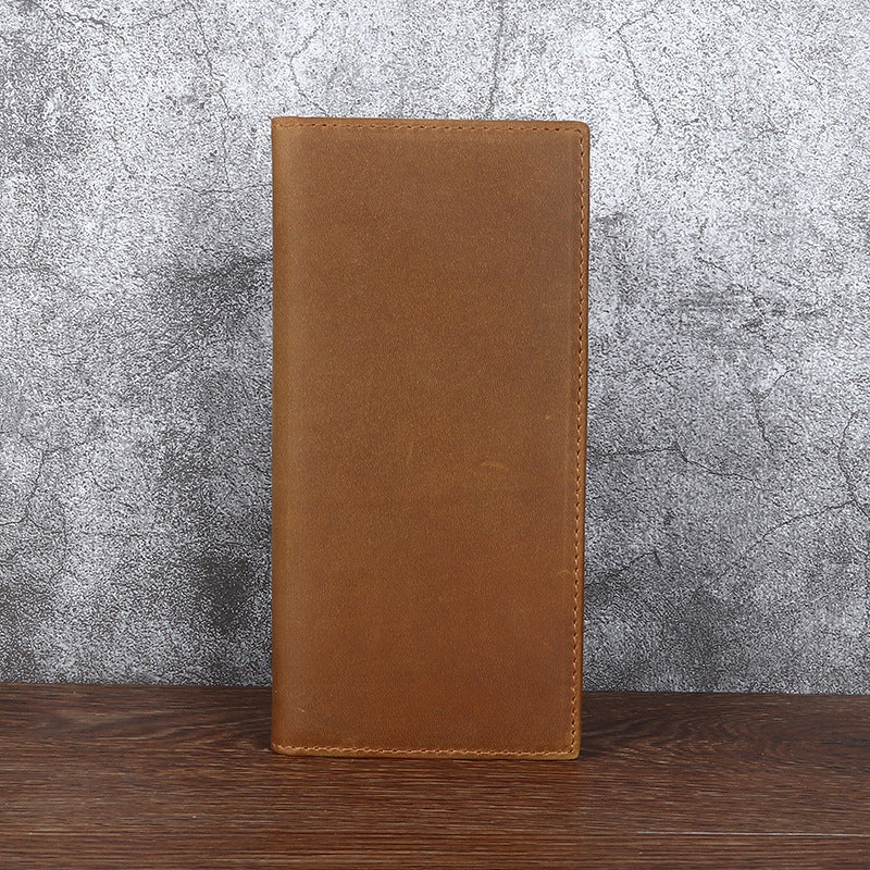 Men's Long Genuine Vintage Business Widened First Men's Wallets