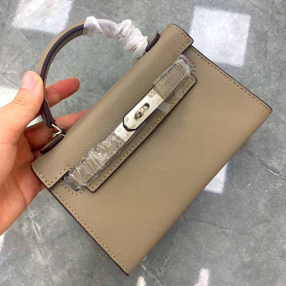 Women's Trendy Genuine Leather Fashionable Kelly Handbags