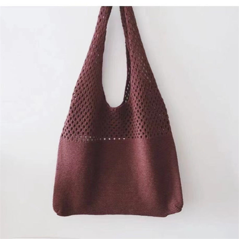 Knitted Fashion Vintage Large Capacity Totes Shoulder Bags