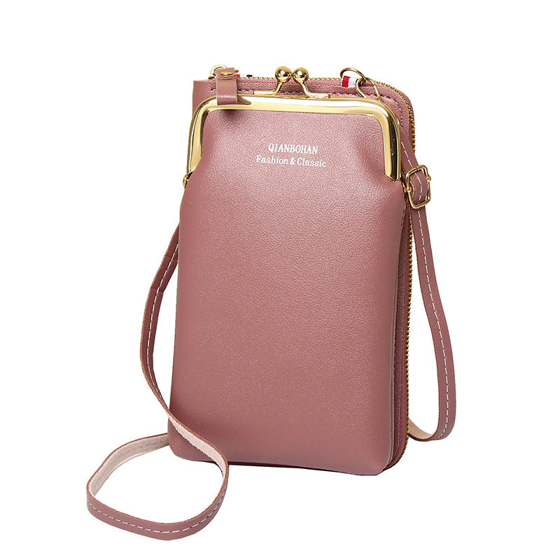 Women's Vertical Model In Shape Leather Integrated Phone Bags