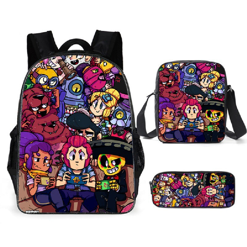 Classic Anime Cartoon Fashion Pencil Buggy Backpacks