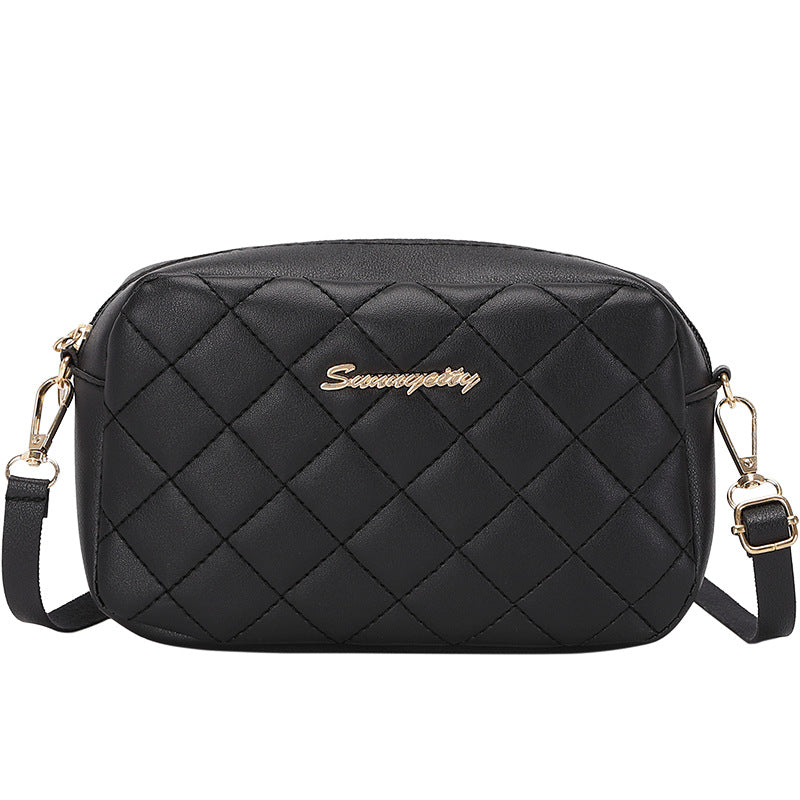 Attractive Stylish Women's Diamond Pattern Embroidered Crossbody Bags
