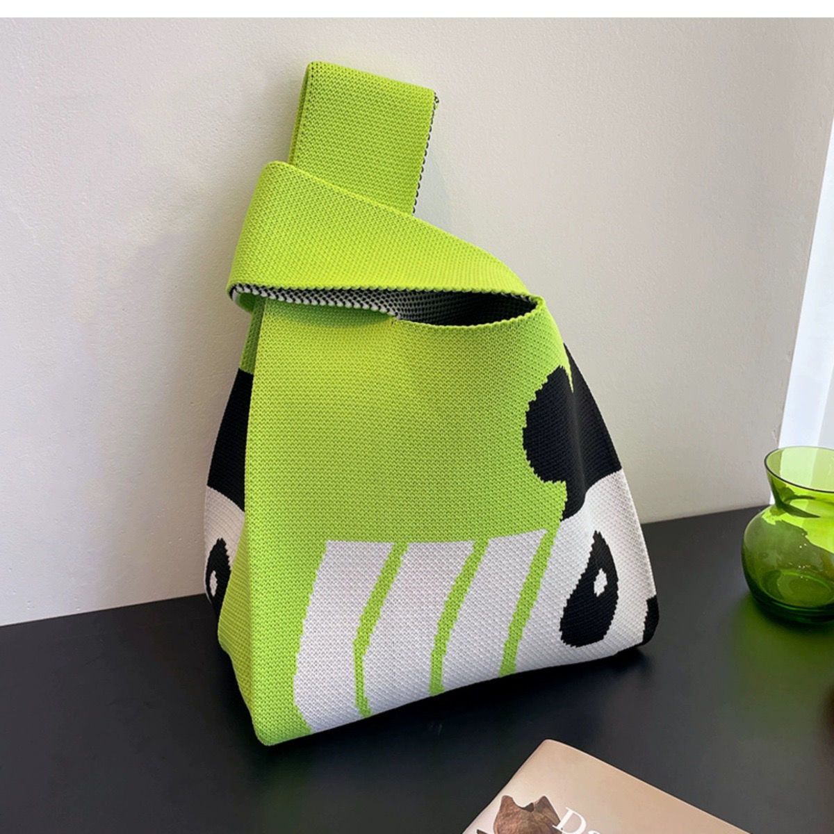 Treasure Series Panda Knitted Cute Souvenir Handbags