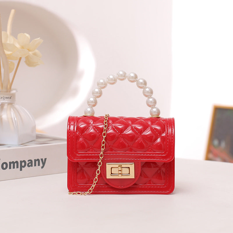 Color Pearl Clutch Mini Silicone Gel Shoulder Bags