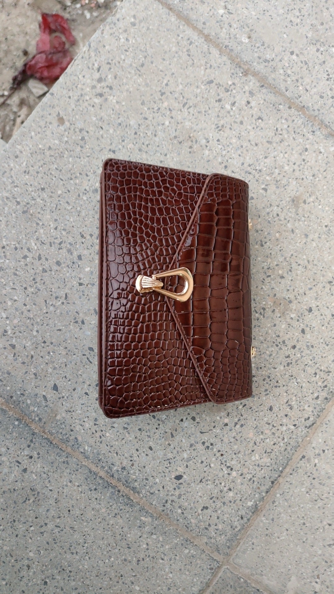 Women's Red Crocodile Pattern Chain Springtide Flow Crossbody Bags