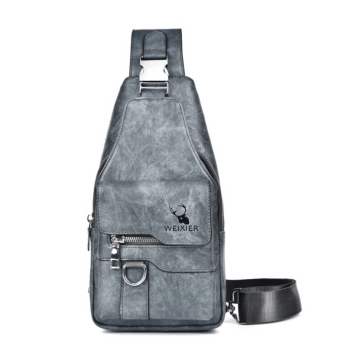 Men's Retro Easy Matching Large Capacity Waterproof Men's Chest Bags