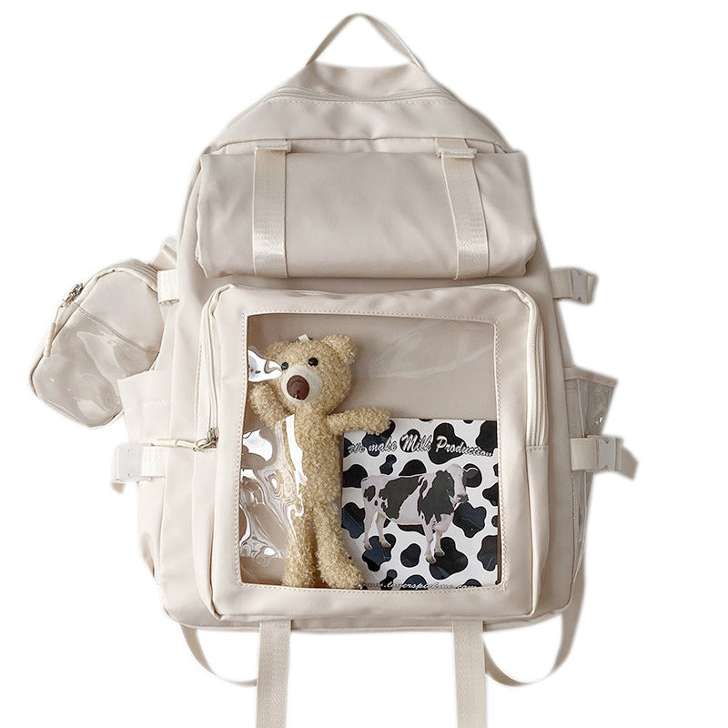 Style Simple Sweet Large Capacity College Backpacks