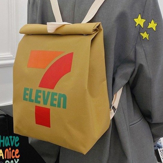 Mcdonald Letter Printing Paper Personality College Backpacks