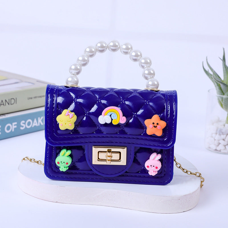 Beautiful Handmade Patch Mini Pearl Gel Handbags