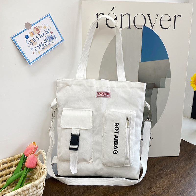 Women's Canvas Versatile Large Capacity Portable Crossbody Bags