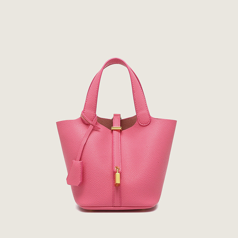 Women's Vegetable Basket Soft Leather Large Capacity Handbags