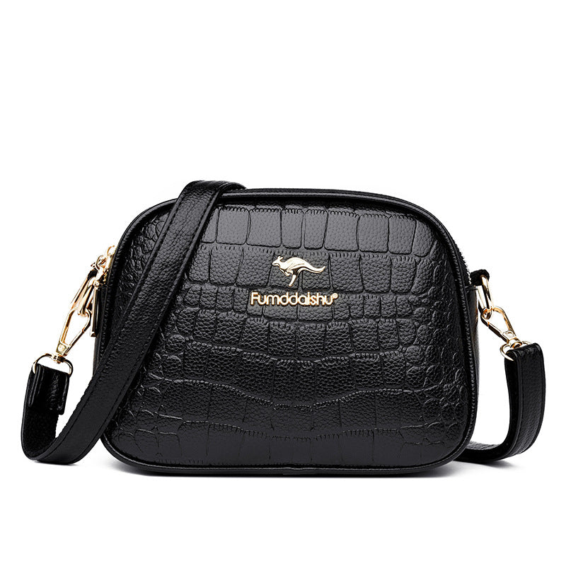 Women's Crocodile Pattern Large Capacity Cell Trendy Crossbody Bags